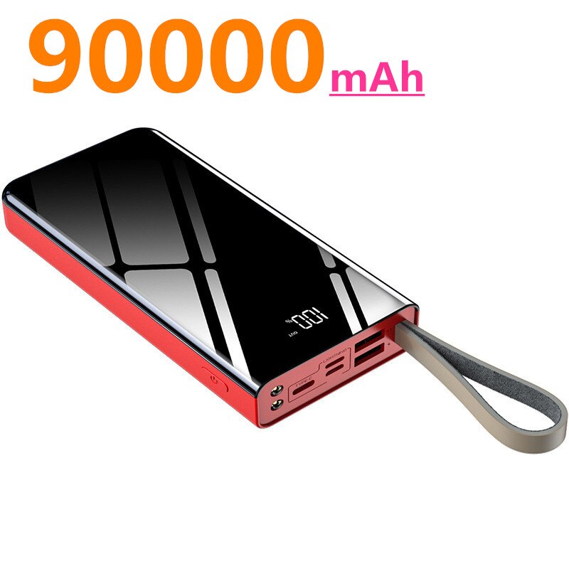 90000Mah 10000Mah Usb Snelle Power Bank Draagbare Opladen Mobiele Telefoon Externe Batterij Oplader Power Bank Voor Xiaomi Mi 8 Iphone