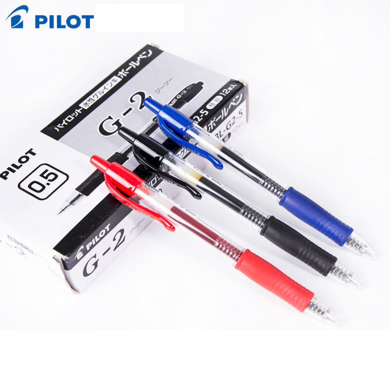 Pilot G2 07 05 bls-g2 Retractable Premium Gel Ink Roller Ball Pens Fine Pt 0.7mm Extra Fine 0.5mm