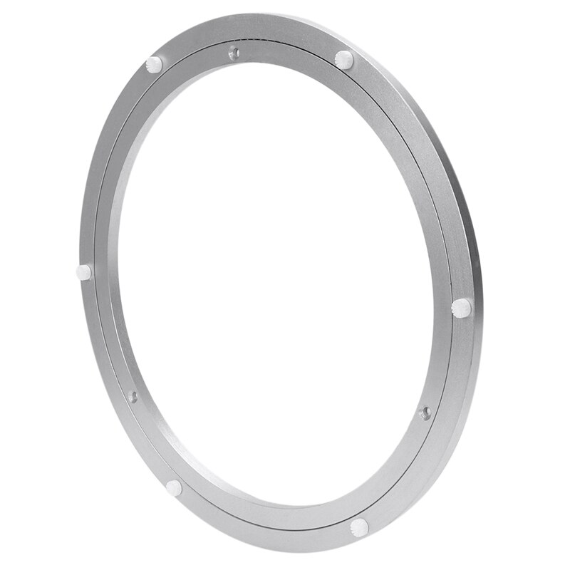 Aluminium Rotating Turntable Bearing Swivel Plate 12 Inch Silver