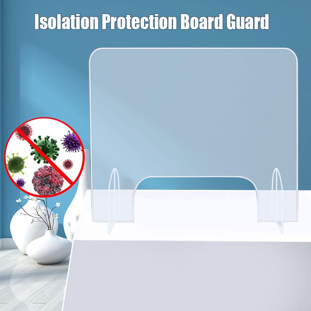 Acryl Niezen Guard Shield Plexiglas Bescherming Veiligheid Teller Top 40X40Cm Schild Barrière Voor Restaurant Supermarkten Salons