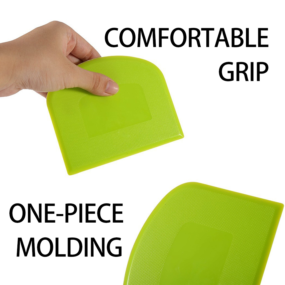2 Stuks Cake Deeg Schraper Kom Voedselveilige Plastic Deeg Cutter Flexibele Bank Multifunctionele Voedsel Scrappers Voor Brood Deeg