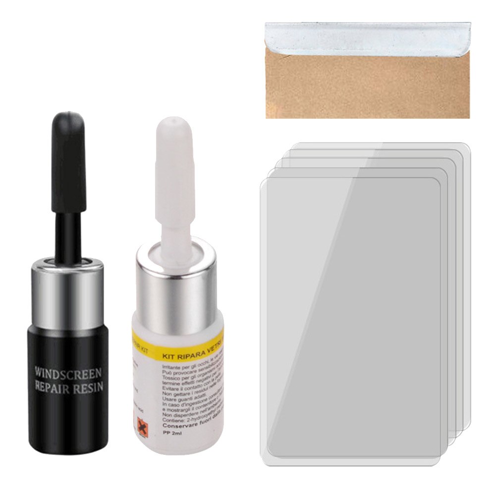 Diy glaskorrigerare sprickreparation lim bil vindruta reparationssats bil lätt applicera underhåll universal: A