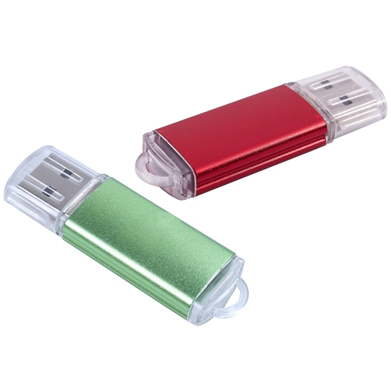 2 Pcs 256 Mb Usb 2.0 Flash U Disk Green & Red: Default Title
