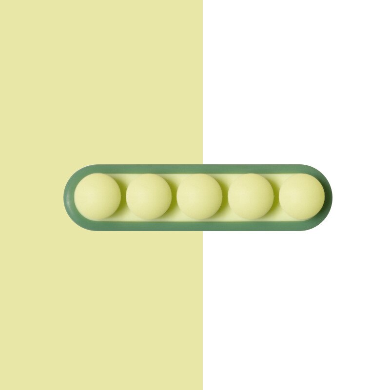 Kabel Organizer Desktop Cable Winder Silicone Data Cord Clip Beheer Voor Bedrade Koptelefoon Oplaadkabel Muis Toetsenbord: Green