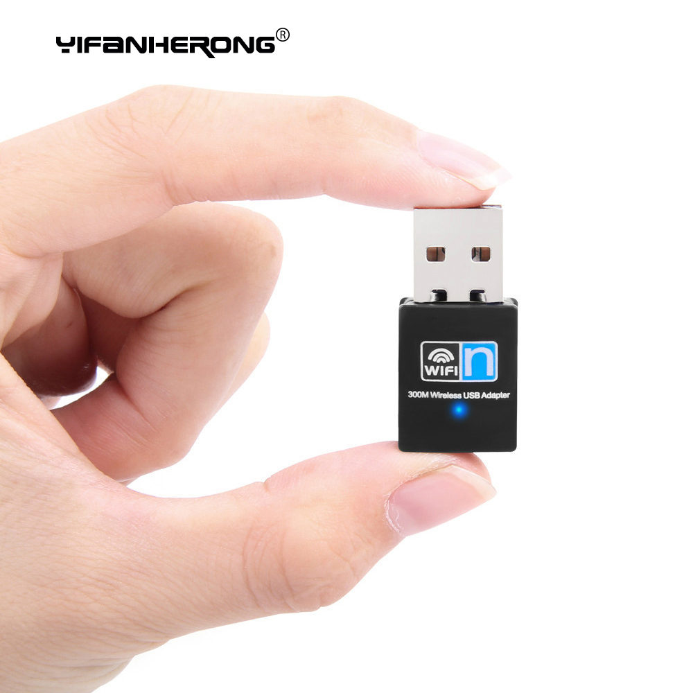 Wireless Mini USB Wifi Adapter 802.11N 300Mbps USB2.0 Receiver Dongle Network Card For Windows 7 8 10 11 Desktop Laptop