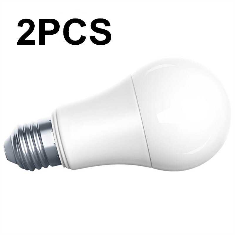 Aqara LED Smart Bulb 9W E27 LED Light Zigbee Wireless Connection Smart Remote Control With Home Kit And Mi Home APP: 2PCS