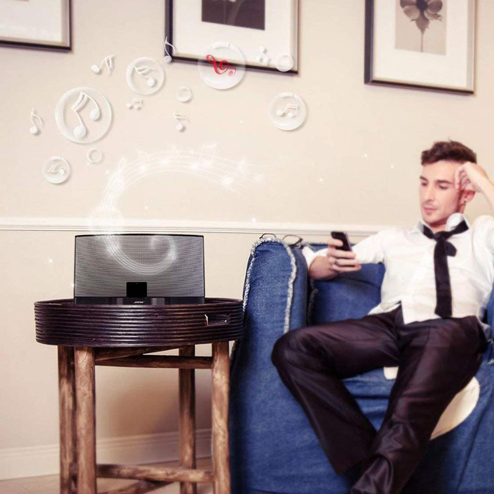 30Pin Bluetooth 5.0 Receiver Wireless Stereo Audio Adapter for Bose Sounddock Series II 10 Portable Digital Music System