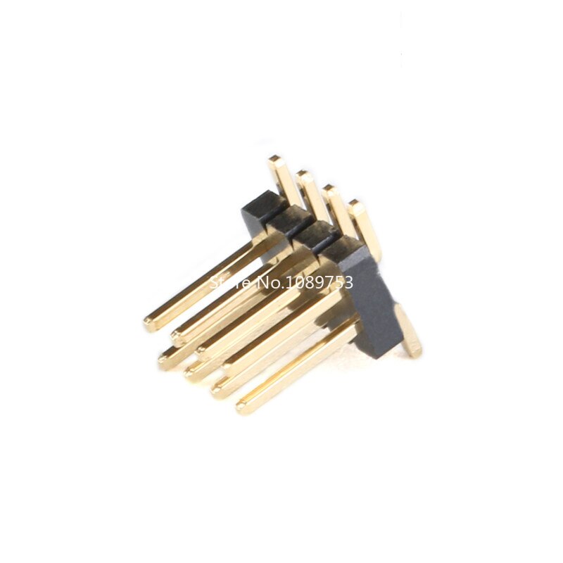 10PCS 2.54mm Male Pin Header Connector 2.54 Strip Double Row SMD SMT Pinheader Socket 2*3/4/5/6/7/8/10/12/15/20/40/50P