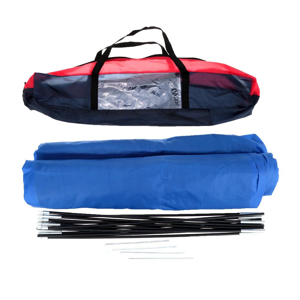 2- personen-einschicht-outdoor-campingzelt mit tragetasche, leicht, 200 x 140 x 110cm m, ideal für strand, sommer, wandern und angeln.