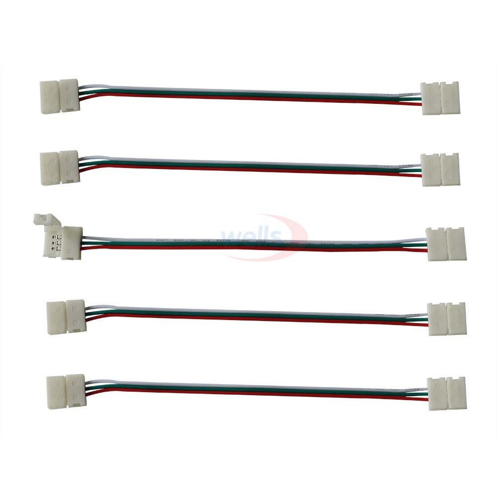 5 Pcs 2pin 3pin 4pin 5pin 6pin Lassen Gratis Connector Dubbele Clip Connector Kabel Voor 3528 5050 Rgb Rgbw Rgbww led Strip