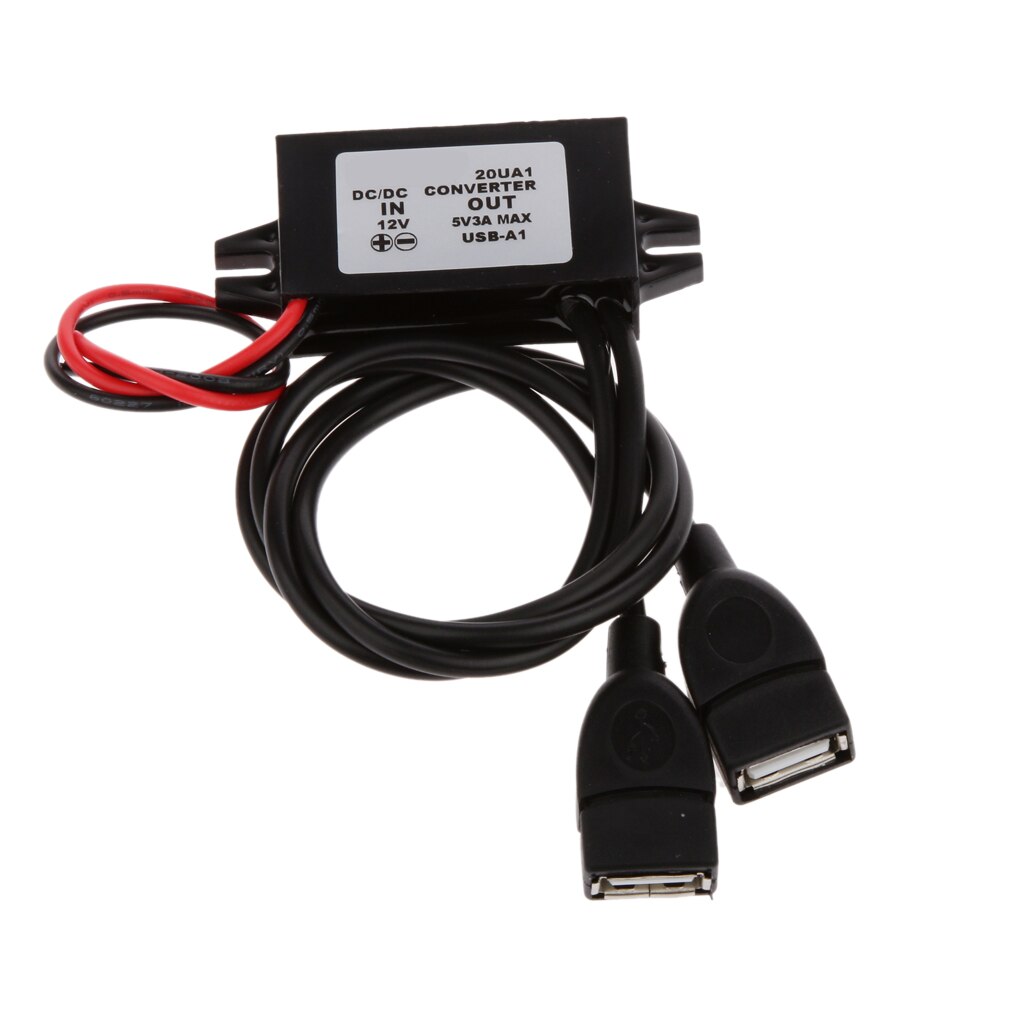 Câble adaptateur d'alimentation convertisseur cc-cc 12v to 5v 3a 15w pour voiture