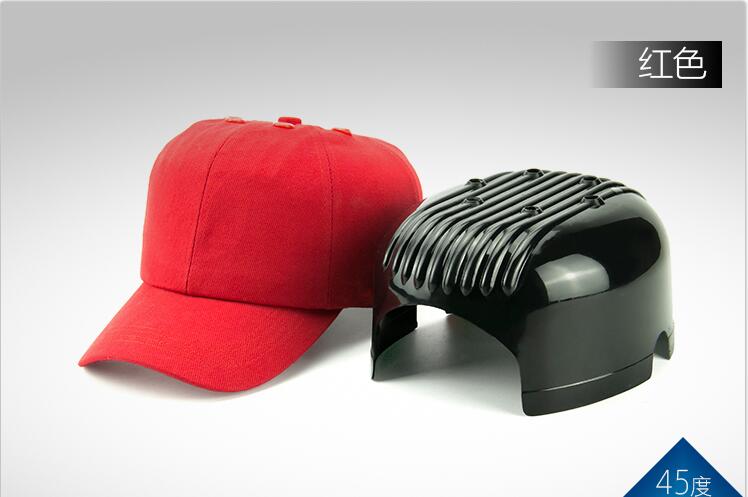 Sport crash cap Inner stijl cap Anti-collision werk cap helm Met intrekbare touw: Red