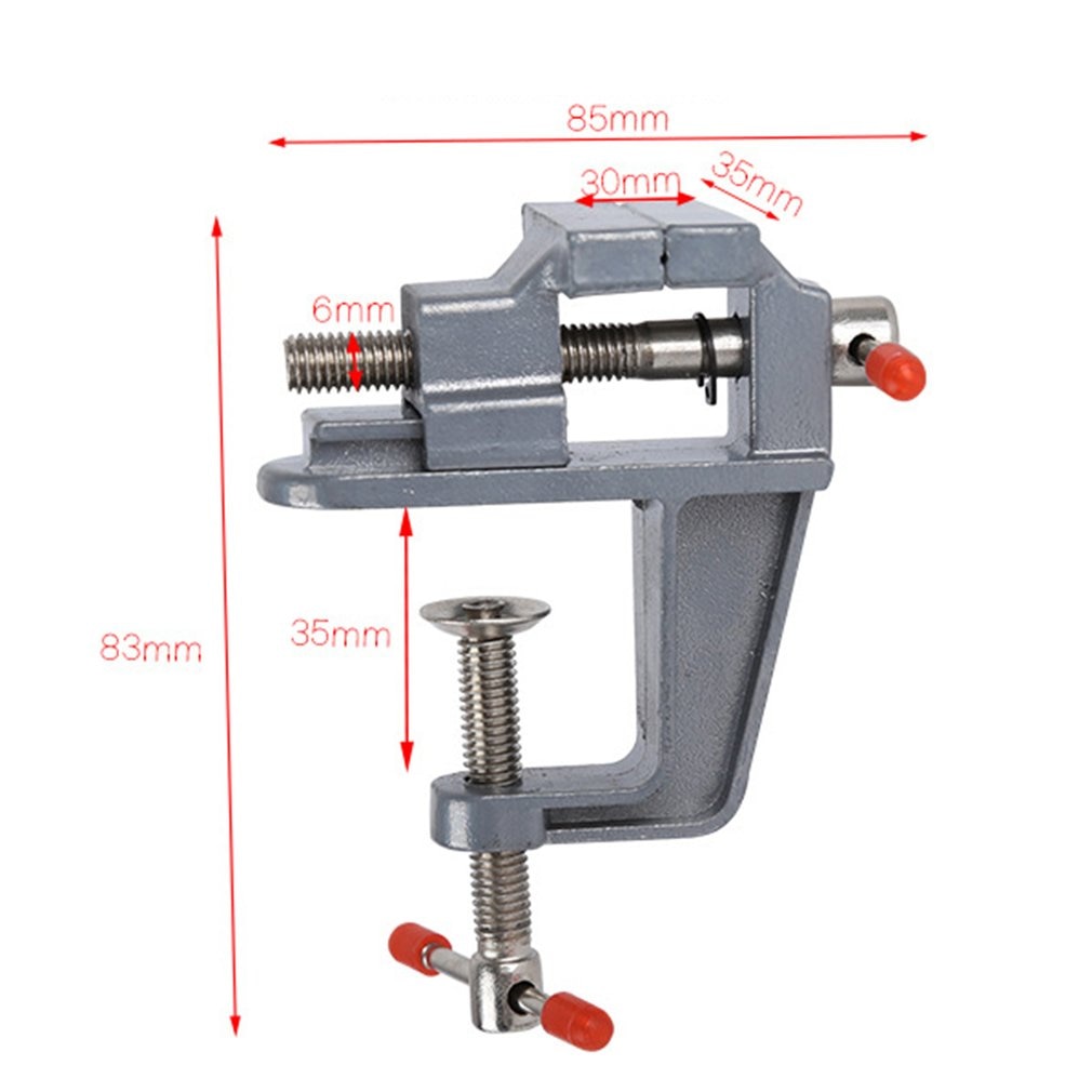 35MM Aluminium Alloy Table Bench Clamp Vise Mini Bench Vise Table Screw Vise for DIY Craft Mold Fixed Repair Tool