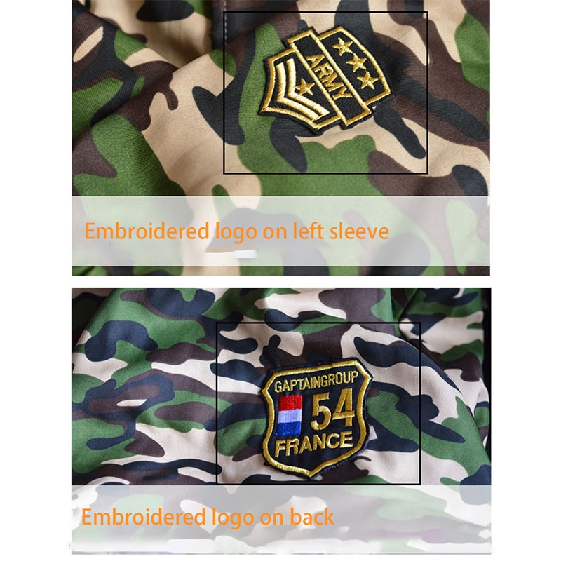 Yotmy Camouflage Dog Clothes S-2XL Size Winter Warm Chic jumpsuit Hoodie Golden retriever dog coat jacket for Large Dogs