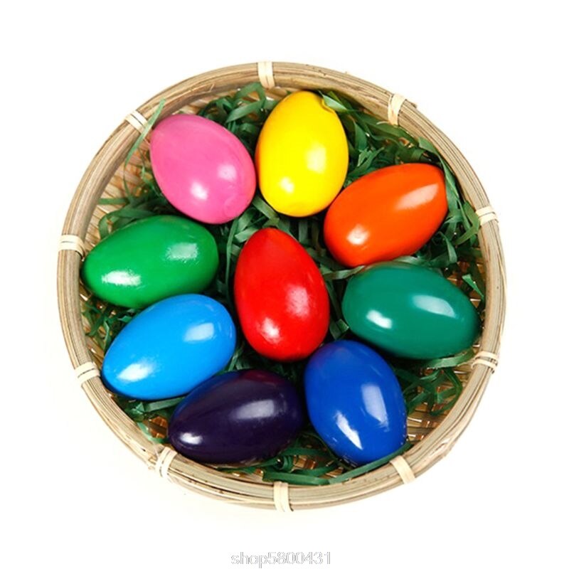 Crayones en forma de huevo para bebés y niños, suministros de arte, cera lavable no tóxica, 9 colores, N27 20,