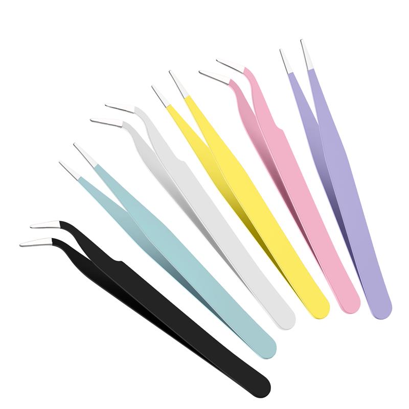 Roestvrijstalen Pincet Sieraden Maken Gereedschap Diy Epoxyhars Mal Gereedschap Kleur Pincet Kits Handgemaakte Sieraden Accessoires