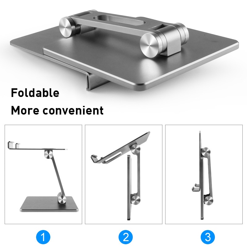 Universal Foldable Tablet Holder For Ipad Adjustable Mobile Phone Holder Aluminum Alloy Tablet Holder For Iphone Xiaomi Huawei
