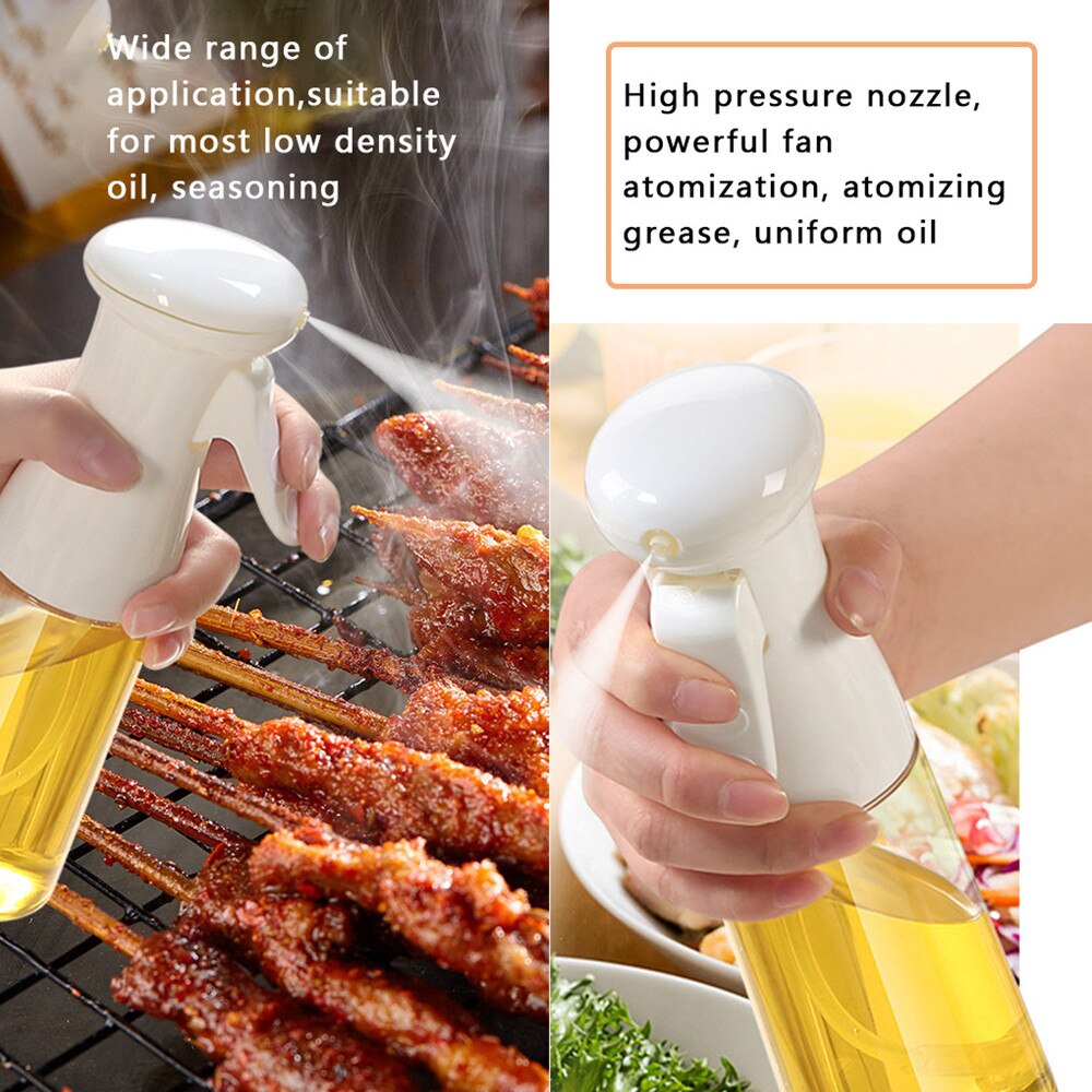 Botella pulverizadora de aceite de 210ml, bote rociador de vapor para hornear vinagre, barbacoa, cocina, asar a la parrilla