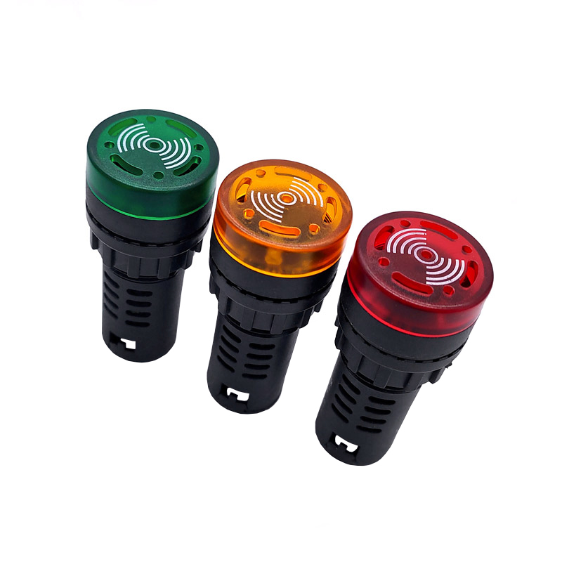 1 Uds AD16-22SM zumbador sonido intermitente luz LED intermitente indicador AC/DC alarma 12V 24V 110V 220V lámpara