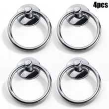 4pcs Finger Pull Swing Ring Kitchen Cabinet Drawer Cupboard Knob Handle Knob Pull Ring For Drawer Door Cabinet Bin Wardrobe