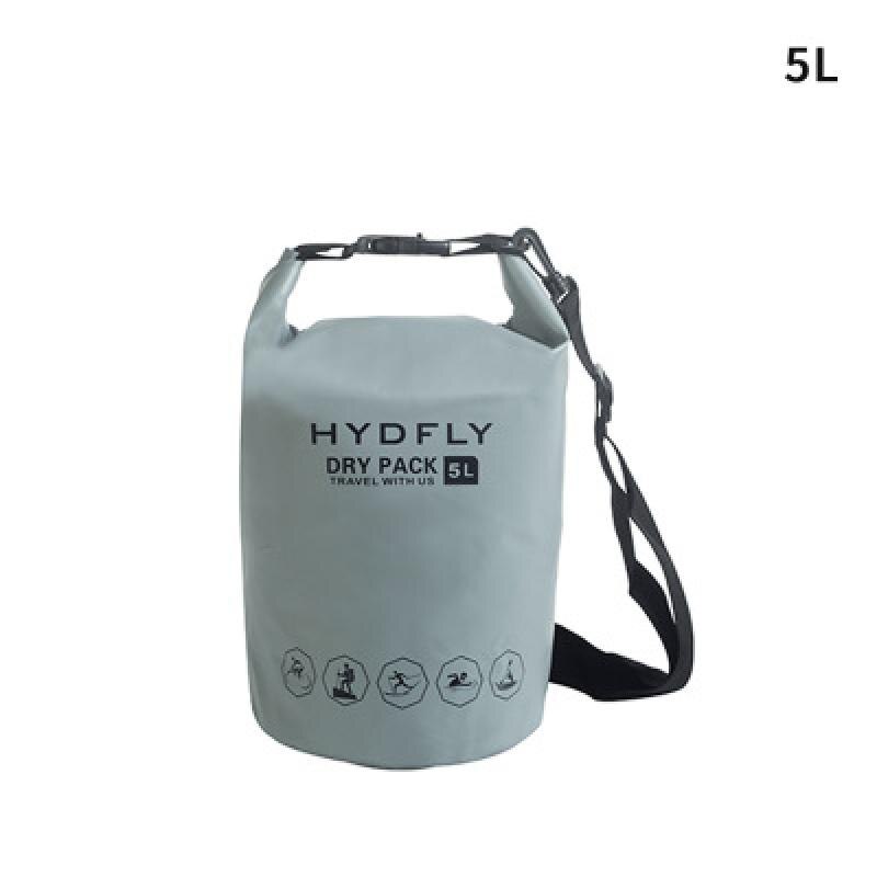 1 stuk water sport reddingsboei zwem reddingsboei drijfzak waterdichte pvc opblaasbare zwemboei lucht droog sleep zeil drijfzak: Grijs