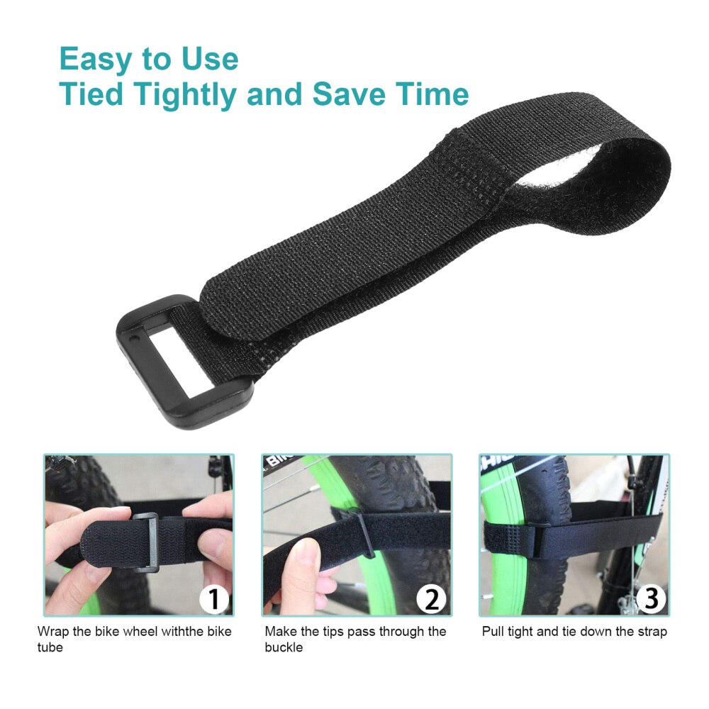 6 Pcs Mountain Bike Rack Strap Wheel Stabilizer Straps Bike Fixing Bands