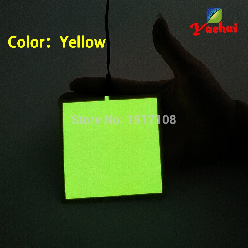 6colors for choosing10X10CM el sheet el panel el backlight for car,house,party,dispaly, Glow Party Supplies: Yellow