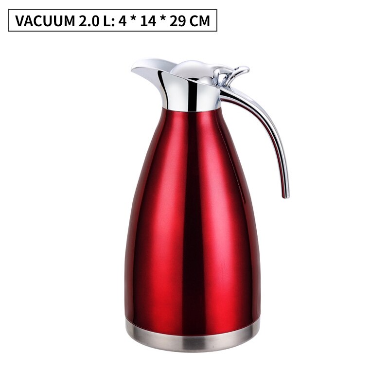 Edelstahl Vakuum Isolierung Topf Doppel-schicht Hause Büro Wasserkocher Küche Multifunktionale Kreative Isolierte Tee Wasserkocher: Stil 2-2.0L-1