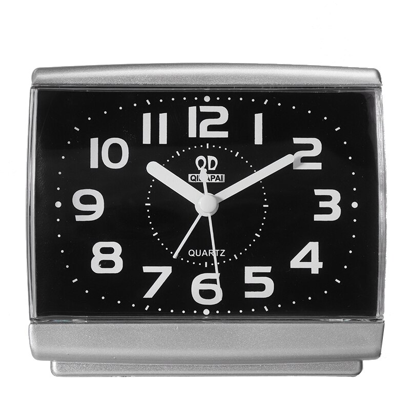 Reloj despertador minimalista, fácil de leer, para mesita de noche, para viaje, hogar, de cuarzo, bonito portátil