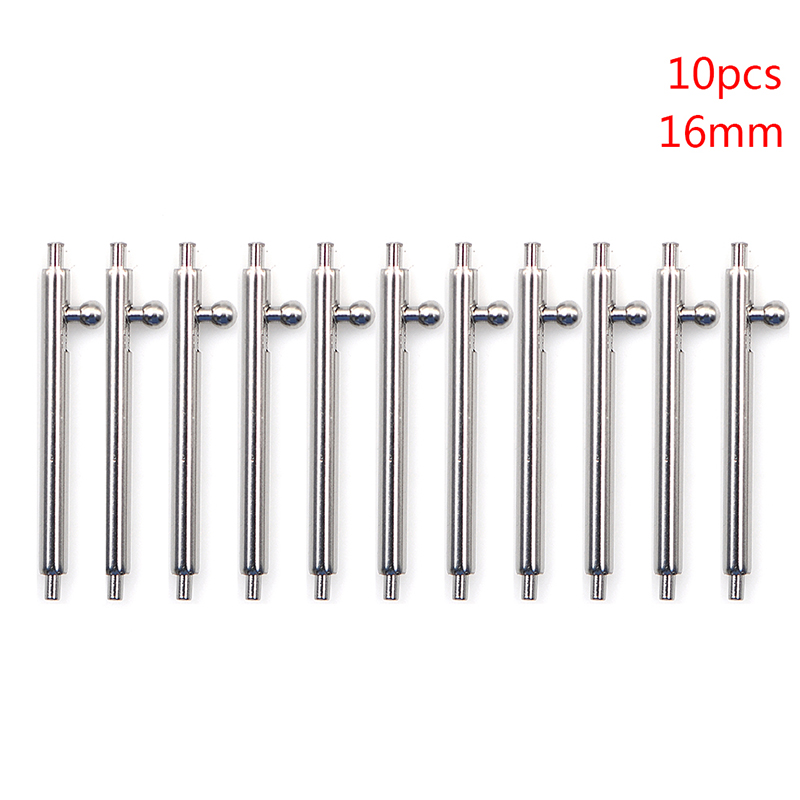 10pcs Stainless Steel Quick Watch Release Band Single Switch Spring Bars Strap Link Pin 16mm 18mm 20mm 22mm 24mm: 16mm