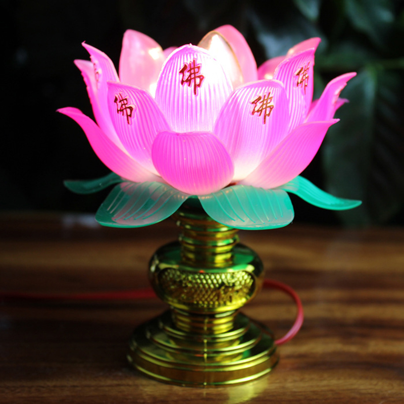 Lampe de décoration de bureau bouddhiste, typolamp coloré, maison, méditation, culte, temple du bouddhisme
