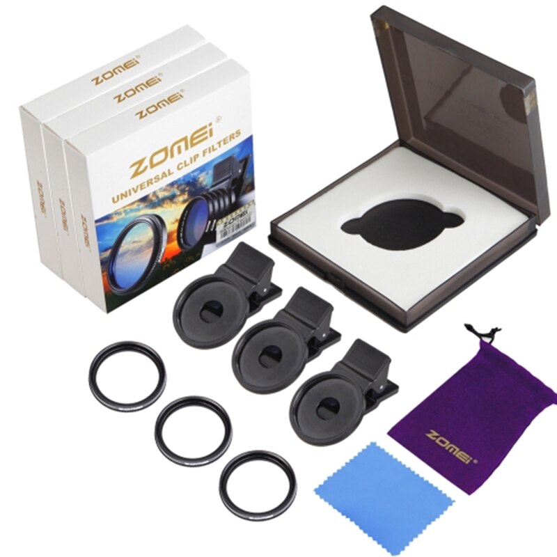 Professionale 37mm stella lente filtro kit per il iphone 7 più 6 6 s 5 5C SE Samsung HTC Sony telefono cellulare Lente della Fotocamera Filtro