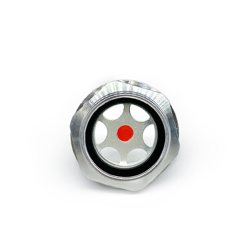 1 PC of 1/4" 3/8" 1/2" 3/4" 1" 1-1/4" 1-1/2" 2" BSP NPT Male Aluminum Oil Sight Glass Window Use For Air Compressor Lathe