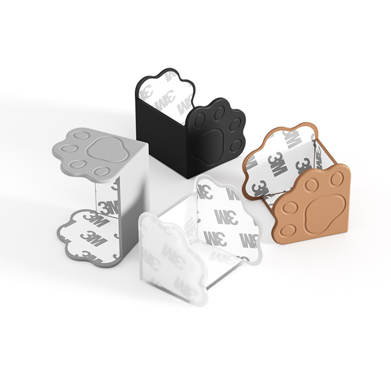 Narożnik drzwiowy ochraniacz na krawędzie nowy słodki kociak łapa silikon bezpieczeństwo dla dziecka ochrona przed dziećmi meble dziecięce bezpieczeństwo