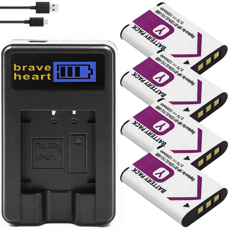 3x NP-BY1 NPBY1 Batteries Compatible with Sony HD Action Cam Mini AZ1