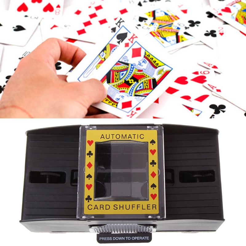 Automatische Poker Kaartenschudmachine Board Games Batterij Operated Speelkaarten Shuffle