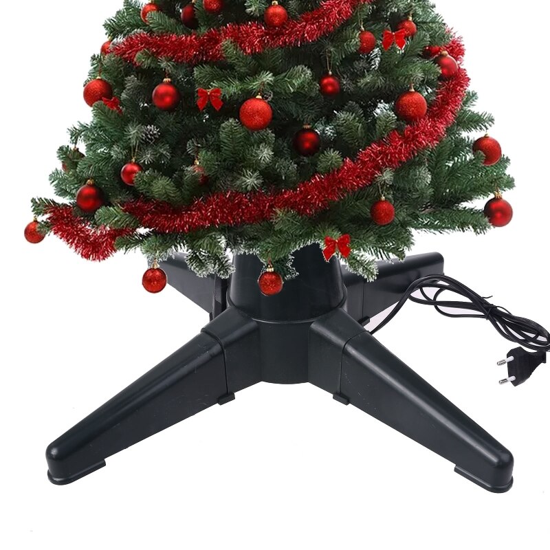 Spina ue 40/50cm albero di natale base rotante elettrica supporto staffa in plastica albero di natale supporto inferiore supporto parti di natale: 50