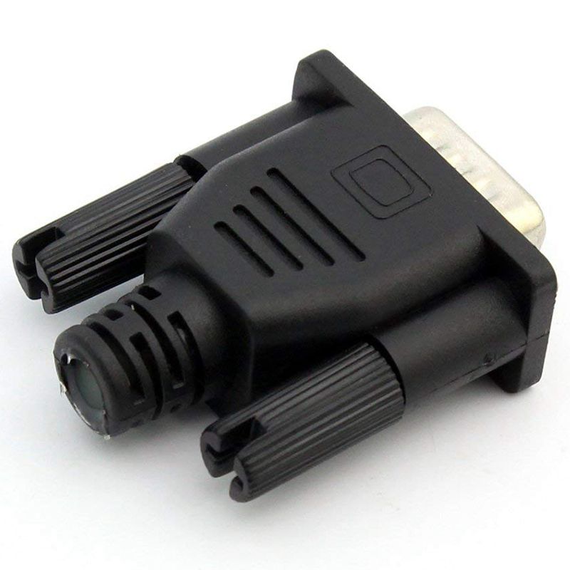 --VGA Virtual Display Adapter Male Dummy Plug EDID Headless Ghost Emulator Lock Plate