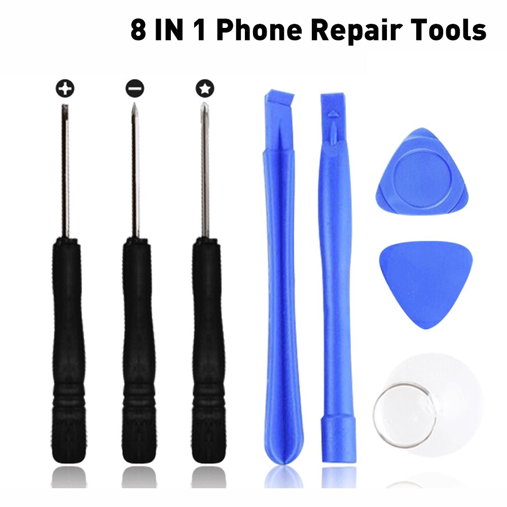 Spudger Pry Opening Gereedschap Mobiele Telefoon Reparatie Tools Kit Schroevendraaier Set Voor Iphone 7 6 Plus Ipad Samsung Mobiele Telefoon hand Tool Set: 8 IN 1