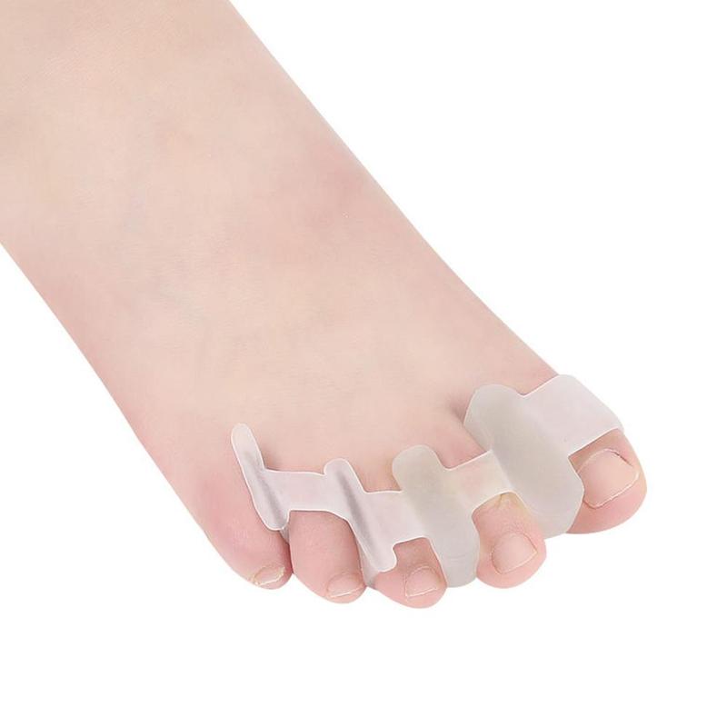 Hallux valgus korjaus pehmeä silikoni jalkojen hoito työkalu geeli bunion suoja varpaiden erottimet suoristus levitin korjaimet 1 pari