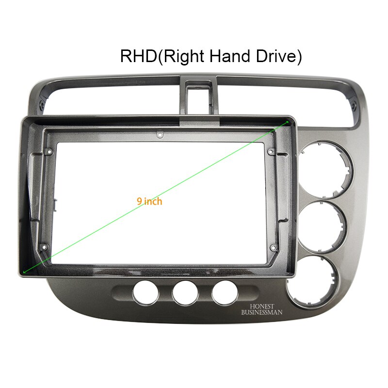 9 Inch Fasxia Auto Audio Frame Autoradio Fascia, Gps Navigatie Fascia Panel Is Geschikt Honda Civic 2005