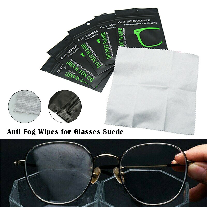 1/5Pcs Anti Fog Doekjes Voor Bril Herbruikbare Suede Defogger Doek Voor Brillen Lxh