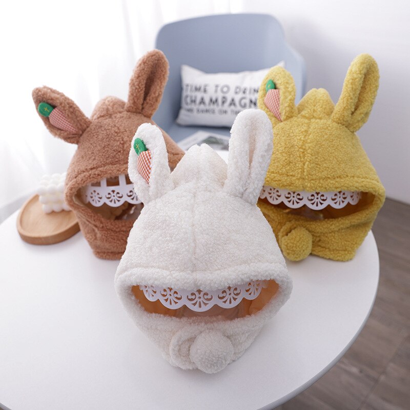 Winter cartoon baby muts set plus fluwelen baby capuchon muts jongens meisjes mutsen kinderen winddichte outdoor ski mutsen baby pluche muts