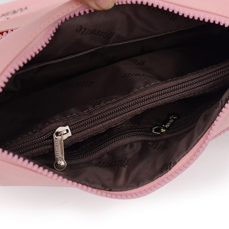 Dames nylon messenger bag student mobiele telefoon handtas eenvoudige kleine crossbody tassen casual dames tote flap schoudertas