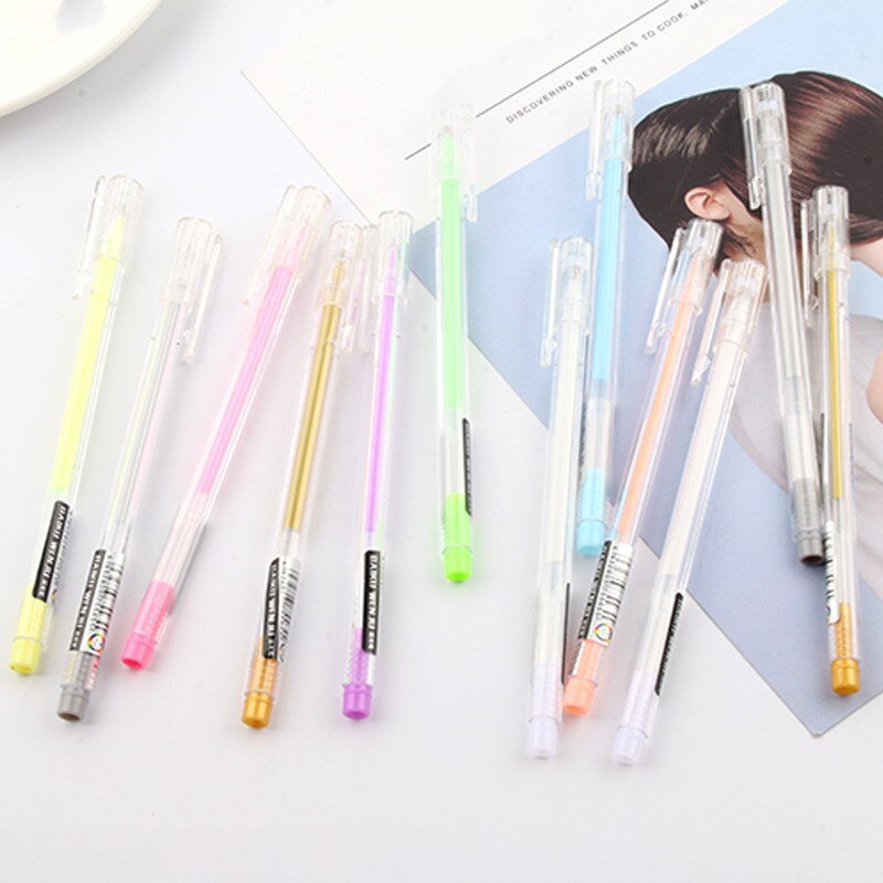 2 sztuk Highgloss pastelowy długopis ślub na urodziny i bociankowe impreza dobrodziejstw dzieci pamiątkowe prezenty kapsułka czarny papier długopis podpis