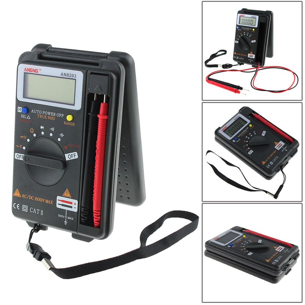 ANENG AN8203 Digital Multimeter DMM Integrated Handheld Multimeter AC/DC Multimeter Mini Digital Measuring Tools