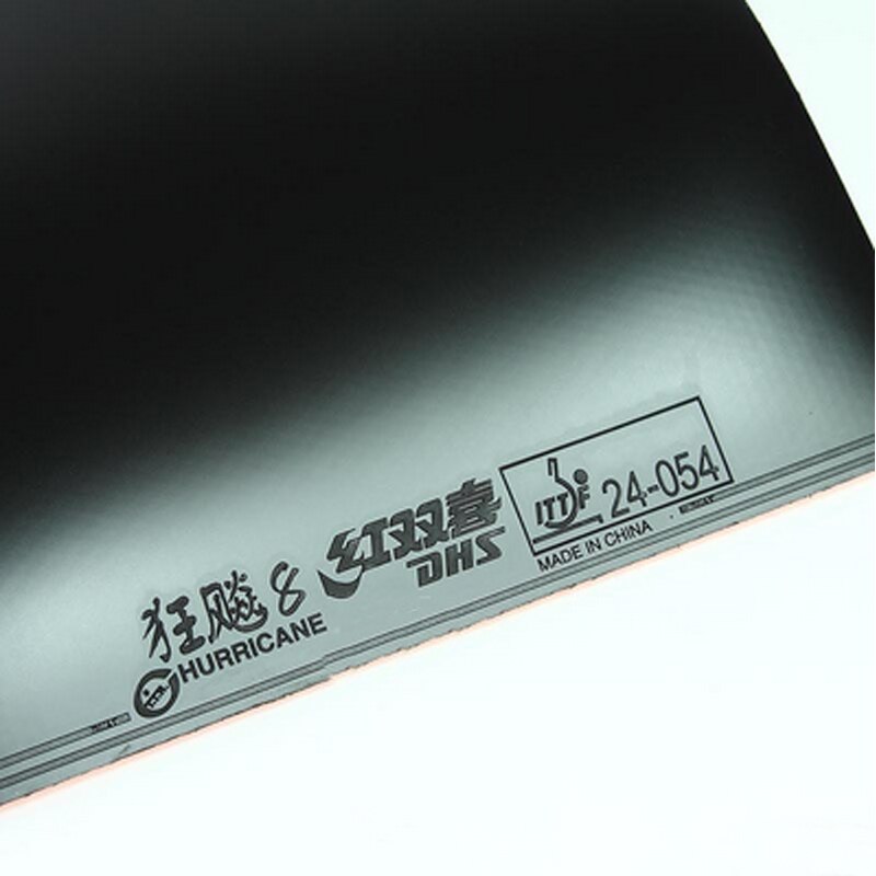 Original Dhs Hurricane 8 Table Tennis Rubber Sheet Ping Pong Rubber Pips-in H8 Ping Pong Bat Rubber