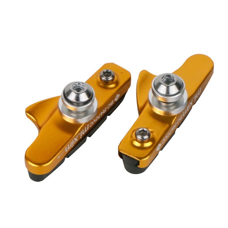 One Pair Mountain Road Bike Brake pads MTB Bicycle Braking V-Brake Holder Shoes Rubber Blocks Durable Cycling Accessories: J