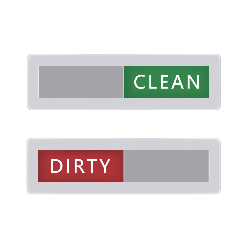 Signage Cue Card Dishwasher Strong Magnetism Clean Dirty Sign For Home Hotel Clean Status Sign