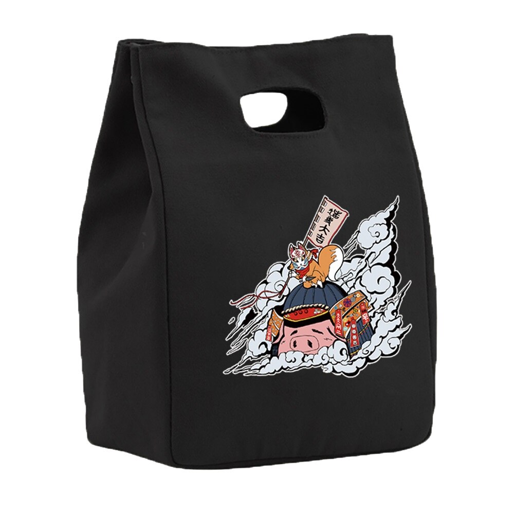 Isolierung Mittagessen Lebensmittel Isolierung Kühler Taschen Magnetische Geschmack Leinwand Tasche Zinn Folie Lebensmittel Taschen Tragbare Multifunktions Drucken Eco Tasche: 5Maske012